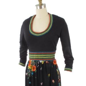 Vintage 1970's Size 14 Maxi Maurice Floral Dress